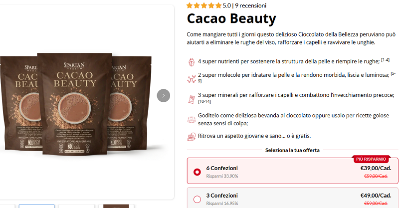 cacao della bellezza