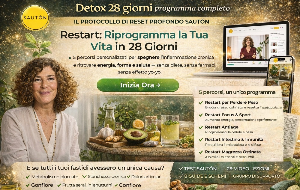 detox 28 giorni programma Sauton